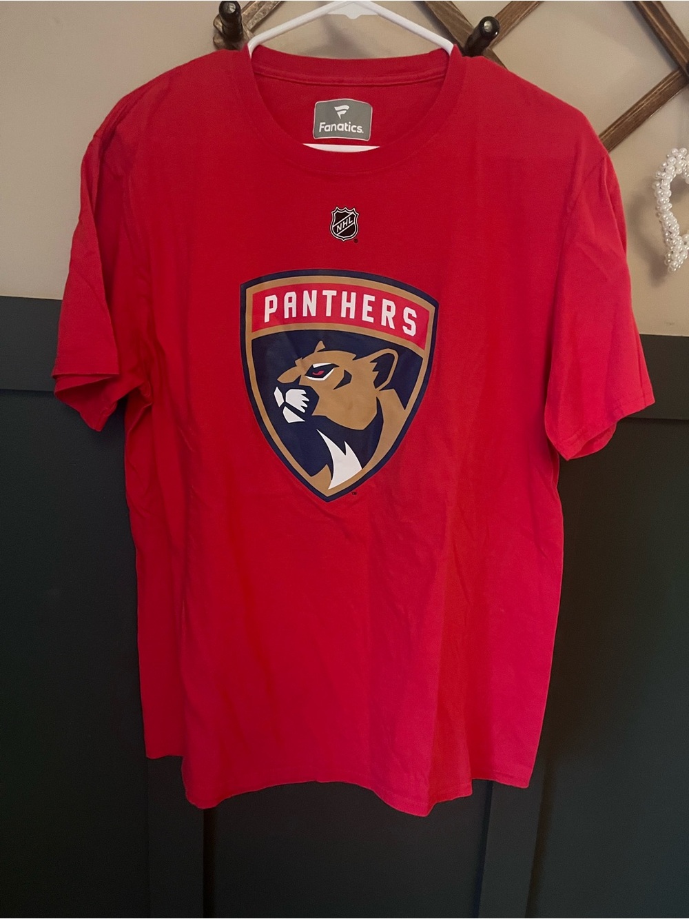 Fanatics Red Florida Panthers Bobrovsky 72